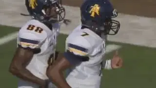 North Carolina A&T's Lamar Raynard 10 Yd Touchdown run vs Tulsa