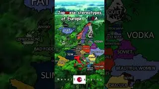 Japanese stereotypes of Europe 🗾🇯🇵  #europe #geography #map  #mapping #trending #usa #japan
