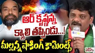 ఆర్ కృష్ణన్న క్యాలి తప్పిండు ! | MLC Teeenmar Mallanna Shocking Comments On R Krishnaiah