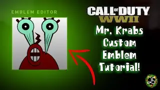 CoD WW2 Custom Emblem Tutorial! MR KRABS! 25 DOC #5