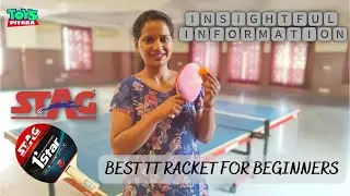 Best Table Tennis Bat Under 500 | Best TT Bat for Beginners Under 1000 | Stag TT Bat balls 3 1 Star