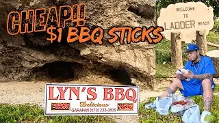 $1 SUPER CHEAP BBQ Sticks At Saipan's Ladder Beach   4K