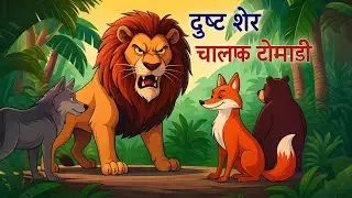 दुष्ट शेर और चालाक लोमड़ी कहानी | DUSHT SHER AUR CHALAK LOMDI  | HINDI KAHANIYA |HINDI STORIES