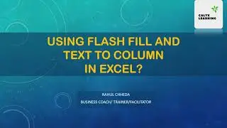 Flash fill | Text to column in excel