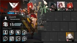 [Arknights] CC#6 Day 9 Deserted Factory Risk 15(Max) 4 OP only