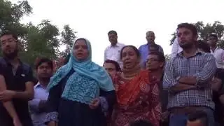 Must Watch : What Najeeb's sister says in front of JNU Administration