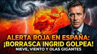 ¡ALERTA ROJA! La Borrasca INGRID trae NIEVE a 300m y Olas de 12 METROS ❄️🌊