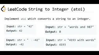 LeetCode: String To Integer (atoi)