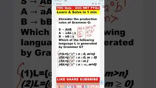 1min #quiz #mcq #computerscience #ugcnetcomputerscience #pyqs #theoryofcomputation  #gateexam