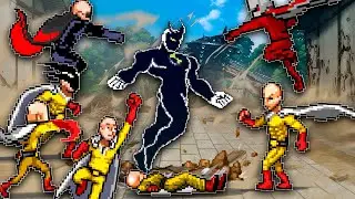 ALIEN X OP CONTRA TODAS AS VERSÕES DO SAITAMA NO MUGEN!!