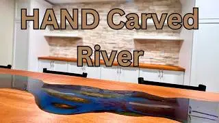 A TRUE River Table: Hand-Carved and Stunning
