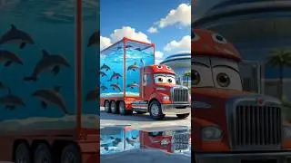 Amazing🤩Sound Truck bring dolphins #shorts #truck #dolphin