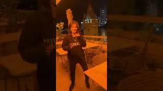 Dancing on a rooftop terrace bar in Frankfurt  #shorts