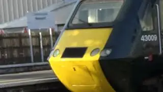 Newport train station. train going to Cardiff Central