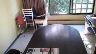 My apartment on SFU campus. Bad light for filming.