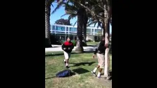 Shawn,marquis,and haji trying to break the tree branch