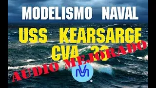 Modelismo Naval USS Kearsarge, CV-33, Necomisa 1/1200, 1979