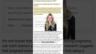 Is vaping during pregnancy OK?