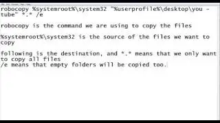 How to copy files using robocopy (cmd)