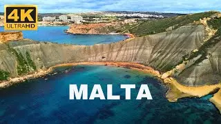 [Drone 4K] Wonderful MALTA from above | Golden Bay | Ghajn Tuffieha | Qarraba Bay | Travel Video
