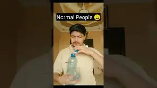 Normal People VS Me 😂 Drinking Water Style #shorts #youtubeshorts #ytshorts #ytshort