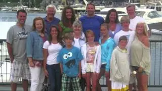Family all together at Torch Lake in summer 2011