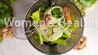 🍍Debloating Green Juice for Women's Health | Using Kuvings AUTO10 Hands-Free Slow Juicer
