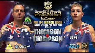 JEZ PREMIER PROMOTIONS FIGHT NIGHT 24 MARCH 2023 MUAY THAI K1 KICKBOXING BOXING KO ACTION 12 bouts
