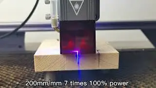 LASER TREE Newest LT-80W-AA Pro laser module Cutting 20mm Pine Wood
