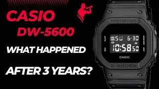 Обзор Casio G-SHOCK DW-5600BB-1DR за 3 года #dw5600