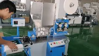 Single paper straw wrapped machine