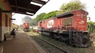 [HD] ALL C30-7 #7622 com Trem de lastro em [ZPN] Pindorama/SP.