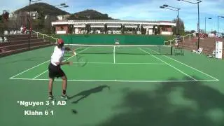 Jan 16 2011 Klahn (Stanford) Vs Nguyen (USC) at Sherwood CC