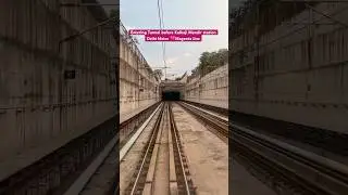 Entering Tunnel before Kalkaji Mandir station Delhi Metro 🩷Magenta line