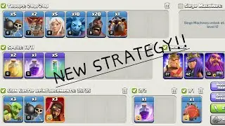 New attack strategy!! Blizz Into QC Mass hogs for TH 11