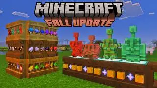 COPPER GOLEM STATUES, NEW SHELF STORAGE + NEW DYES ADDED TO MINECRAFT'S FALL DROP