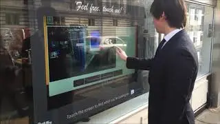 TactileWindow | Advertising an Estate Agents on the Tactile Window