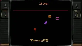 Fast Food (Atari 2600) Gameplay | Classic 1982 Arcade Action by Telesys