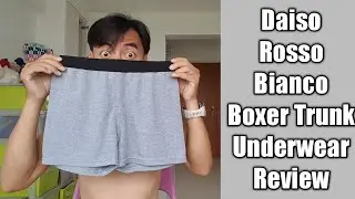 Singapore Youtuber Daiso Japan Rosso Bianco Boxer Trunk Review