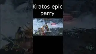 Epic Kratos Parrys #godofwar #ragnarok #kratos #bladeofchaos #parrys #videogames #ps5