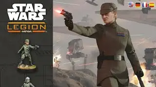 Star Wars Legion: Unboxing and presentation of the commander and agent of the empire