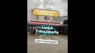 Ke Thamrin City Naik KRL Lanjut TransJakarta. Jalan 1 menit sampai #thamrincity  #tanahabang