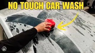 NO TOUCH Car Wash on a Tesla in Full Sun &ndash; No Water Spots or Streaks