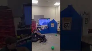 Shooter testing with April tag cam tracking view on the tv #ftc #decode