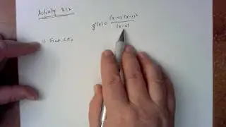 Math 124, Section 3.1:  Part 2.  Examples using the sign chart on the first derivative.