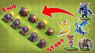 Every Level Roaster vs All Max Troops Ep-1 | Clash of Clans | *Normal Elixir Troops* | Battle Gaming