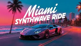 Miami 1985 Synthwave: Night Drive Mix | 1 Hour Focus