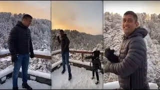 Dhoni enjoying vacation with his family