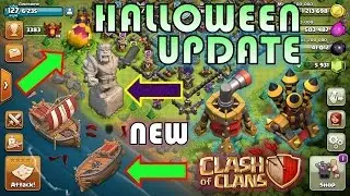 Clash Of Clans - OMG! HALLOWEEN UPDATE LEAKED 2016 | SHIPWRECK, KING STATUE & more | INSANE LEAK