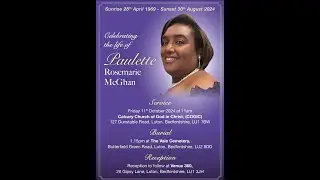 Celebrating the life of Paulette Rosemarie McGhan